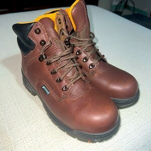 Timberland Titan Women Alloy Safety Toe Waterproof 6" Brown Boots Size 6.5M NIB